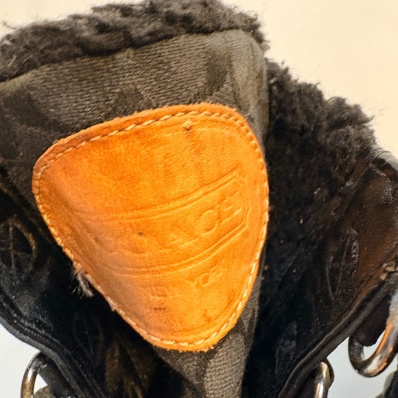 Coach Laura Black Women's Signature Lace-Up Boots - Picture 4 of 16